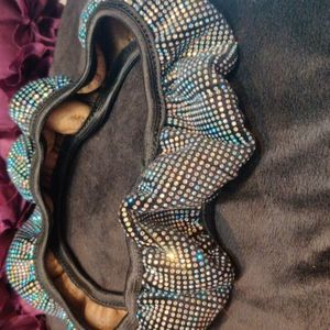 Rhinestone steering wheel cover